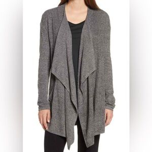 Barefoot Dreams Bamboo Chic Lite Waterfall Wrap Cardigan SZ XL/L Soft Warm Lagen